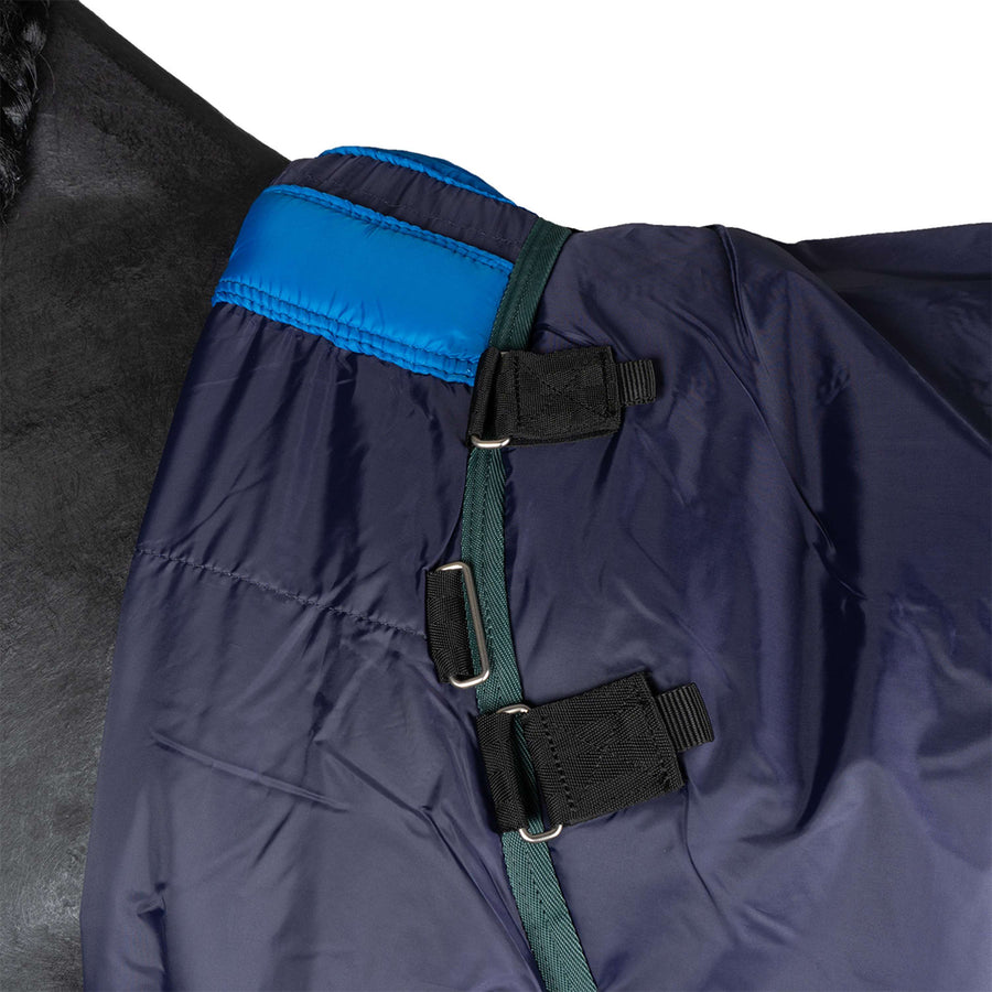 WeatherBeeta ComFiTec Plus Dynamic Turnout Detach-A-Neck 100g Navy/Forest Green