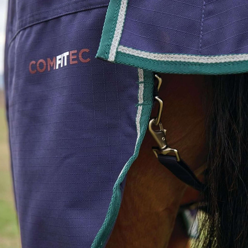 WeatherBeeta ComFiTec Plus Dynamic Turnout High Neck 100g Navy/Forest Green