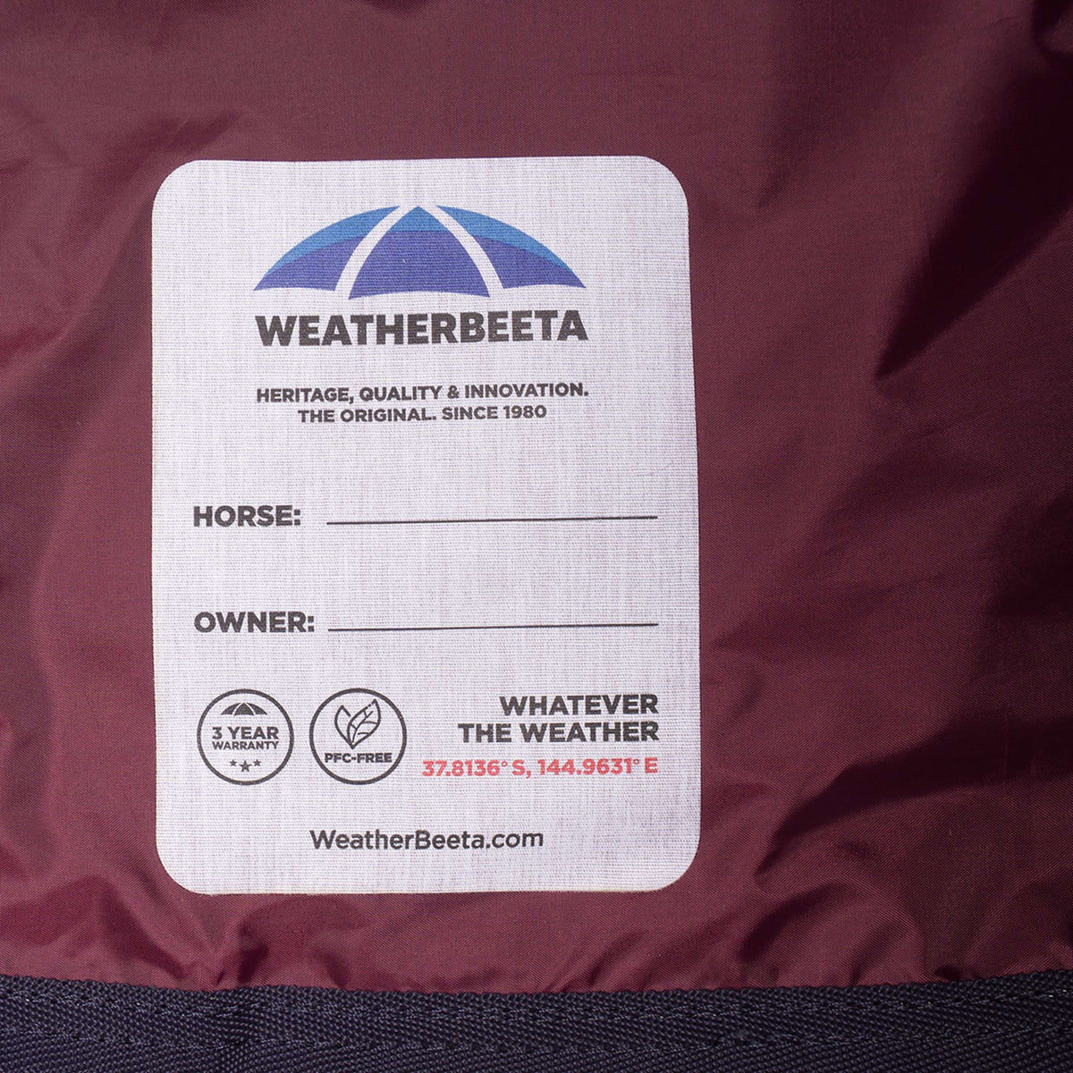 WeatherBeeta ComFiTec Essential Turnout Combo 220g Burgundy/Navy