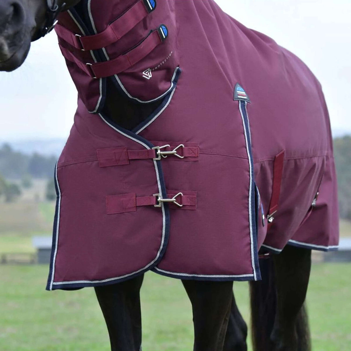 WeatherBeeta ComFiTec Essential Turnout Combo 220g Burgundy/Navy