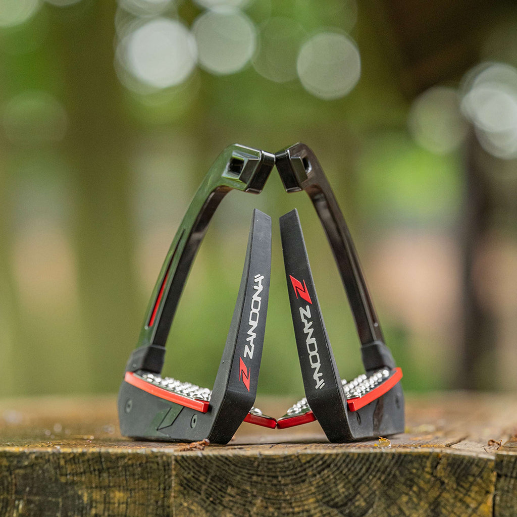 Zandona Safety Stirrups Omnia Red/Black