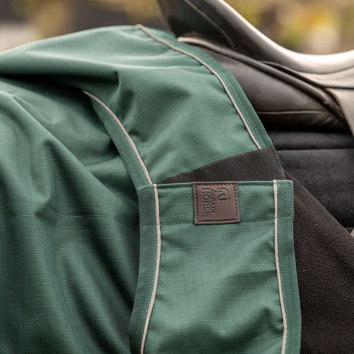 Agradi Horse Exercise Rug 1200D Reflective Trim Green