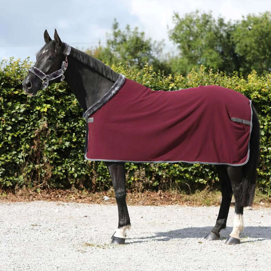 Bucas Fleece Rug Show-Line 400 Burgundy