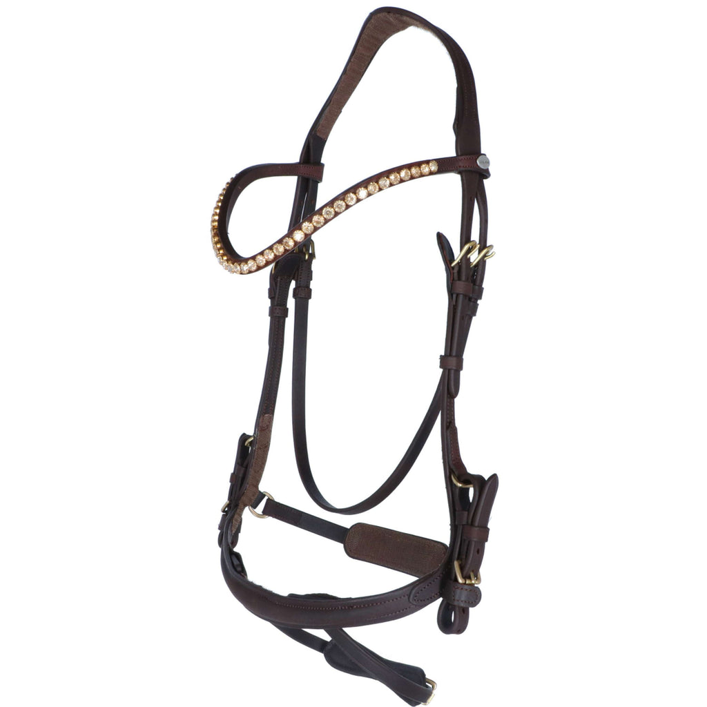 Kavalkade Bridle Caliano Cerra Brown/Brass