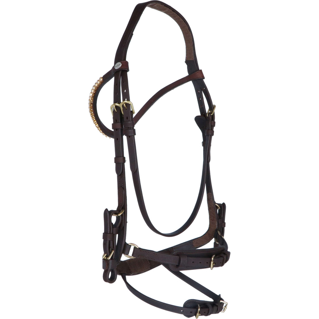 Kavalkade Bridle Caliano Cerra Brown/Brass