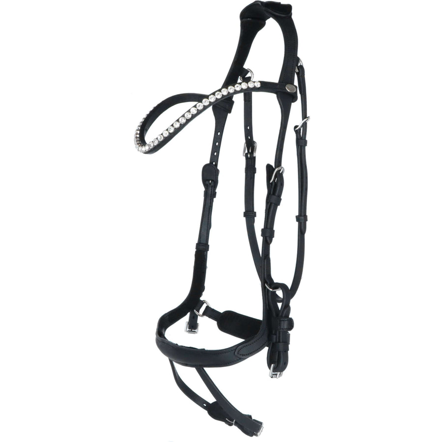 Kavalkade Bridle Caliano Via Black/Silver