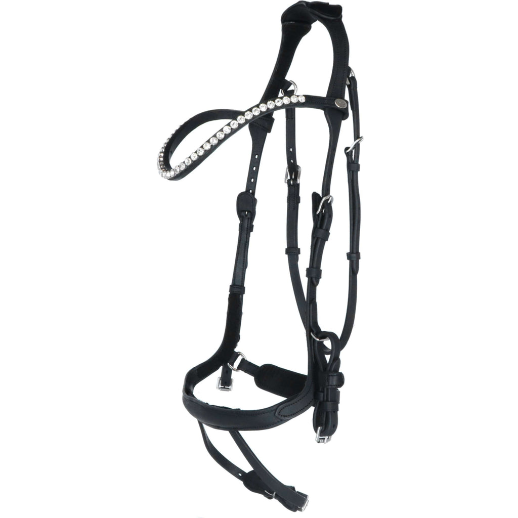 Kavalkade Bridle Caliano Via Black/Silver