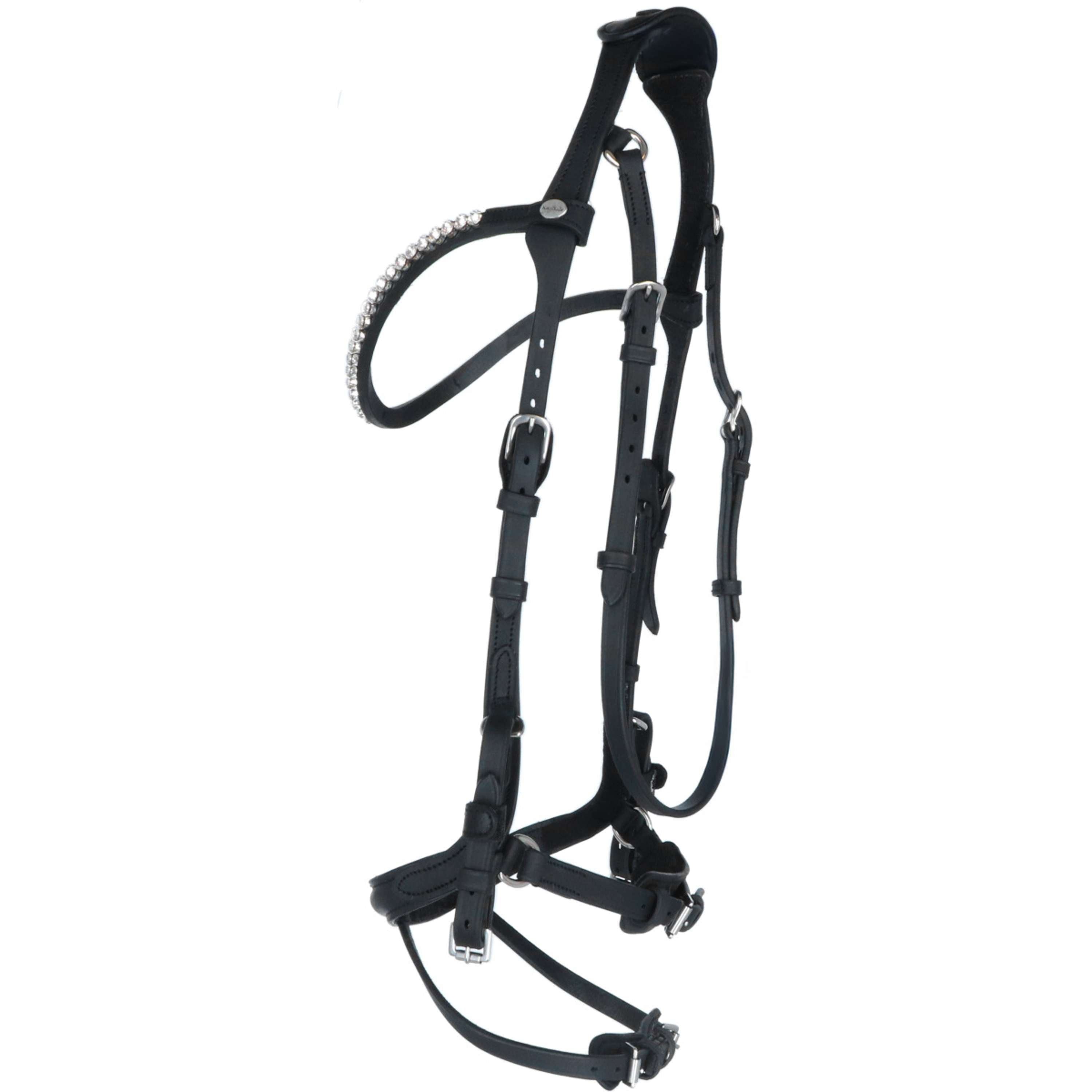 Kavalkade Bridle Caliano Via Black/Silver