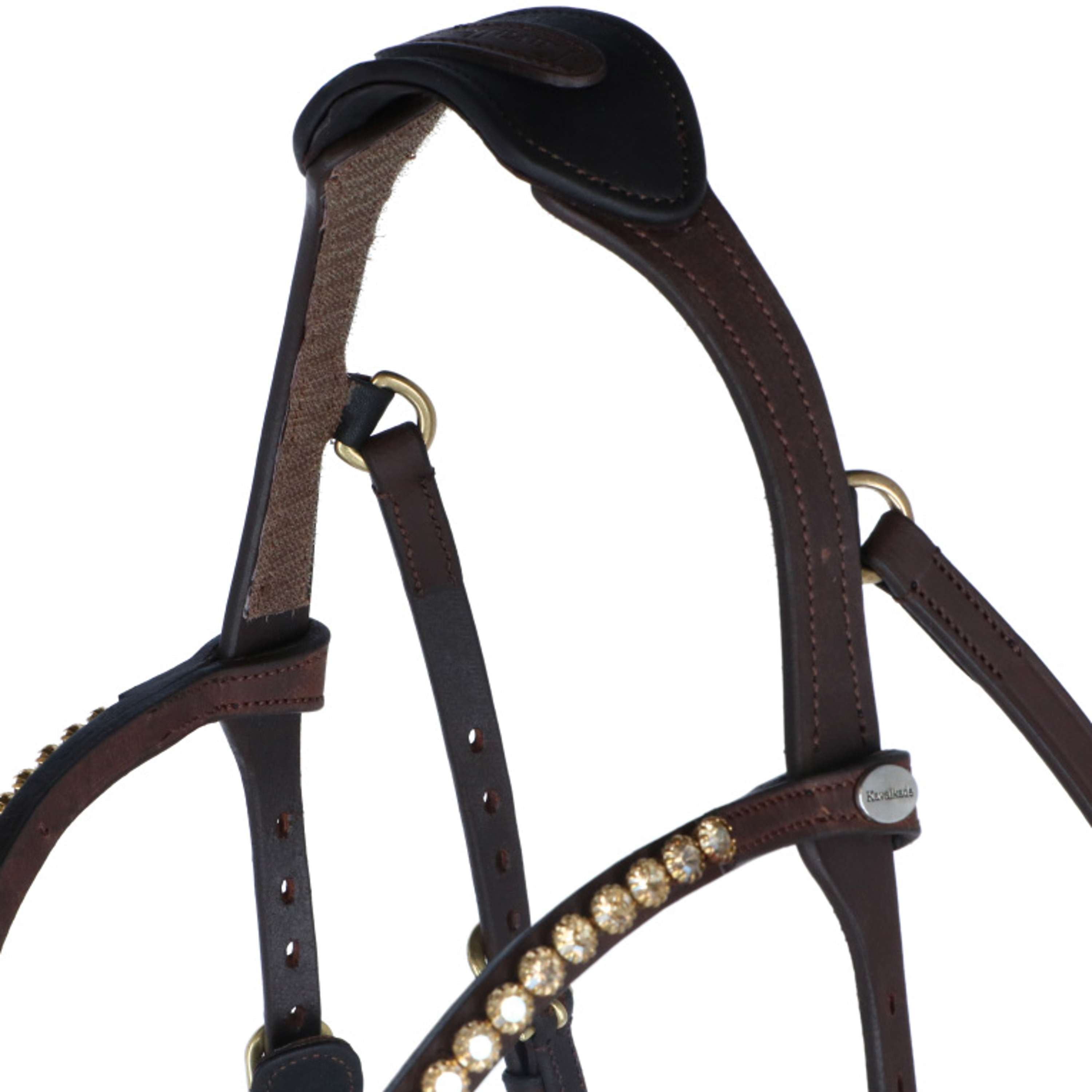 Kavalkade Bridle Caliano Via Brown/Brass