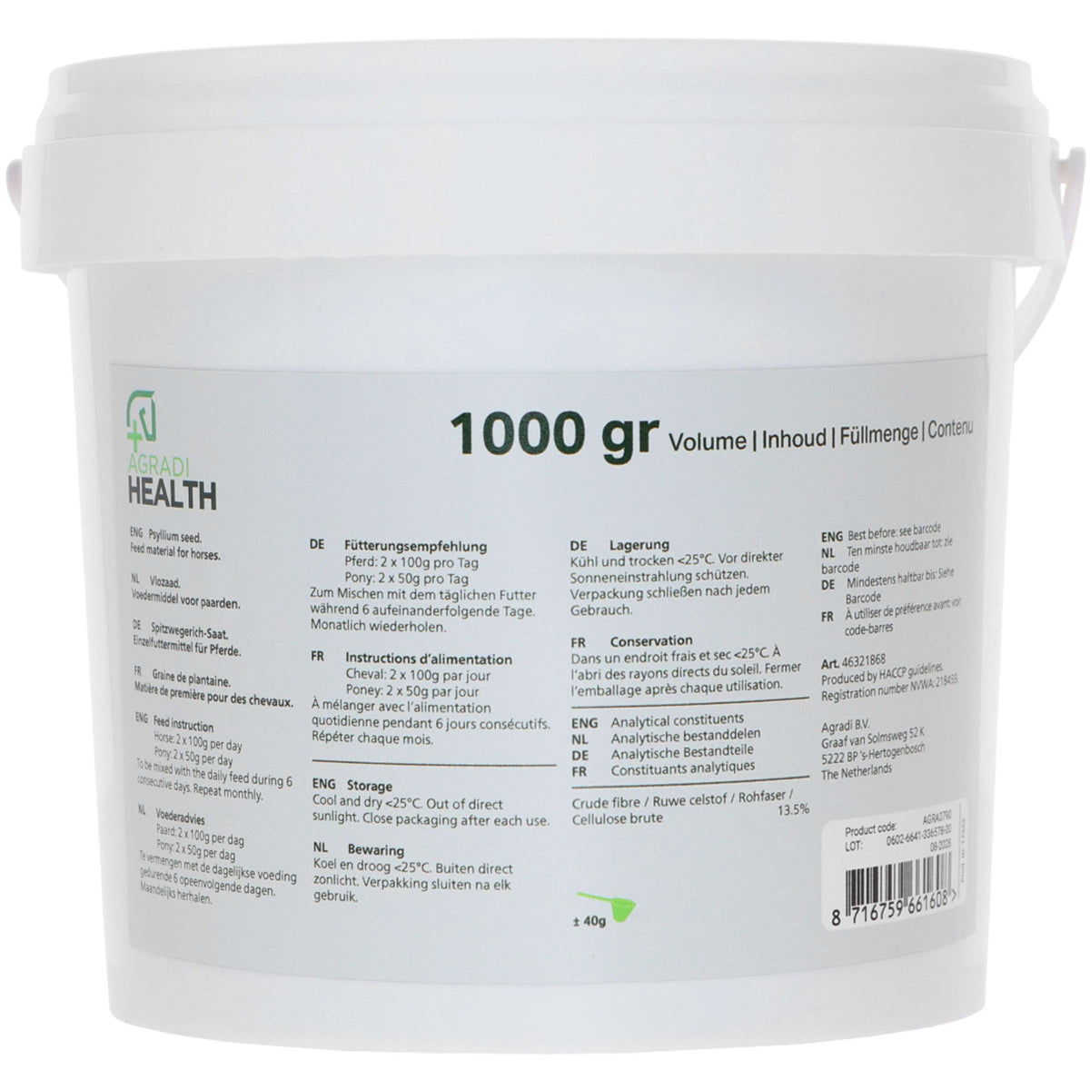 Agradi Health Psyllium Husk