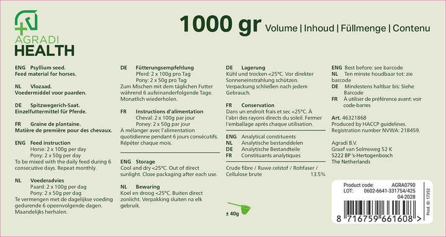 Agradi Health Psyllium Husk