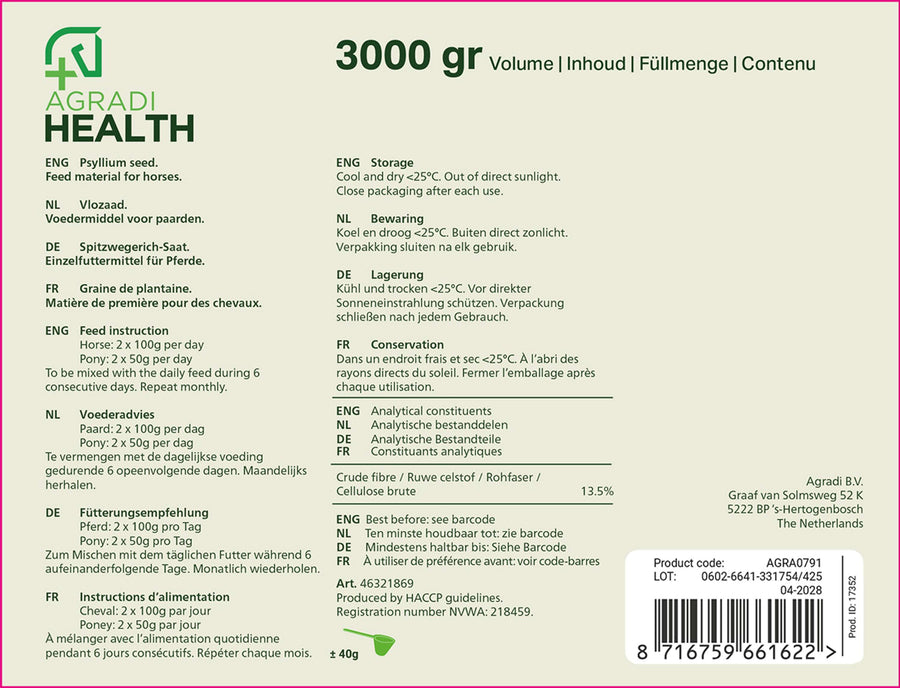 Agradi Health Psyllium Husk