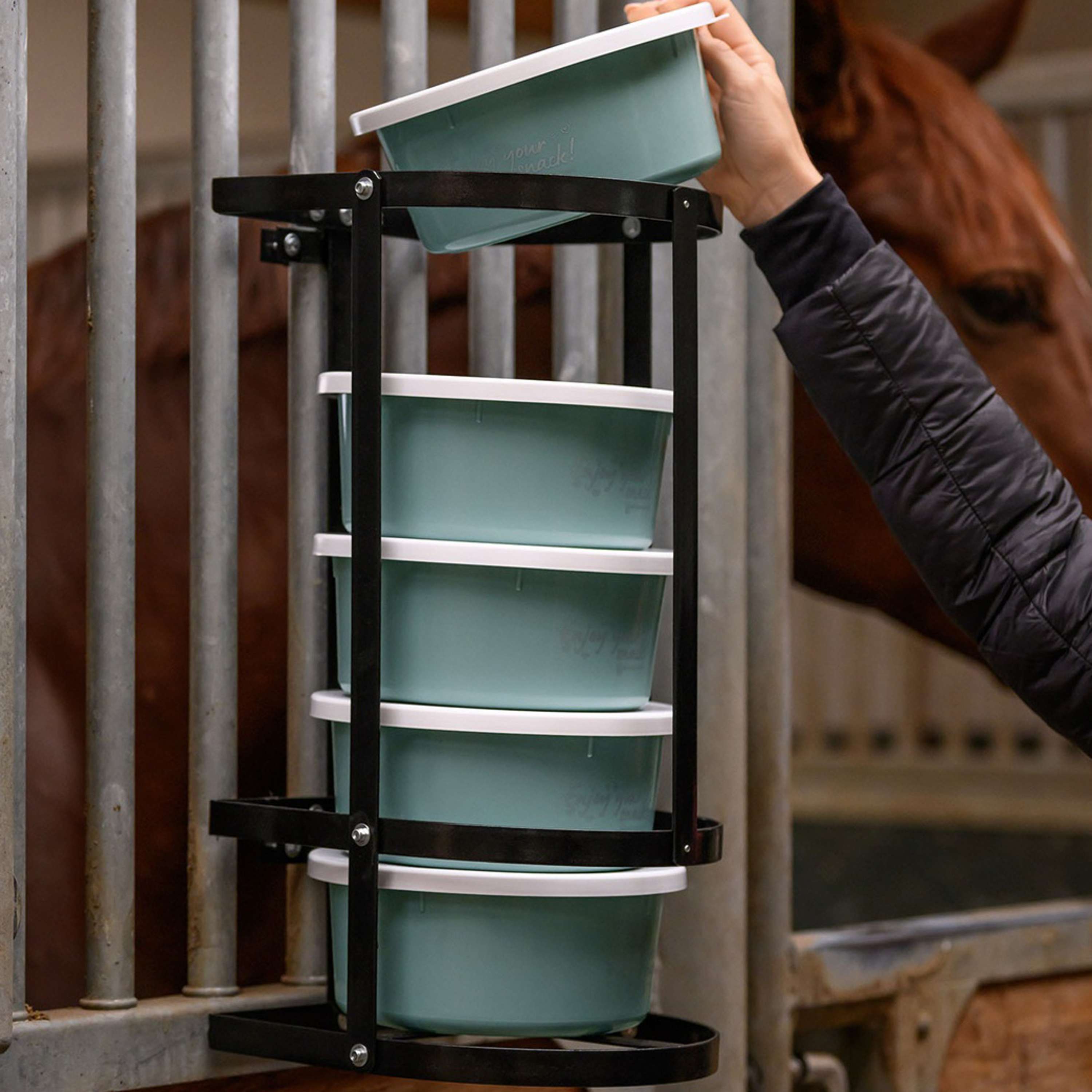 Waldhausen Feeder Holder for 2L containers Black