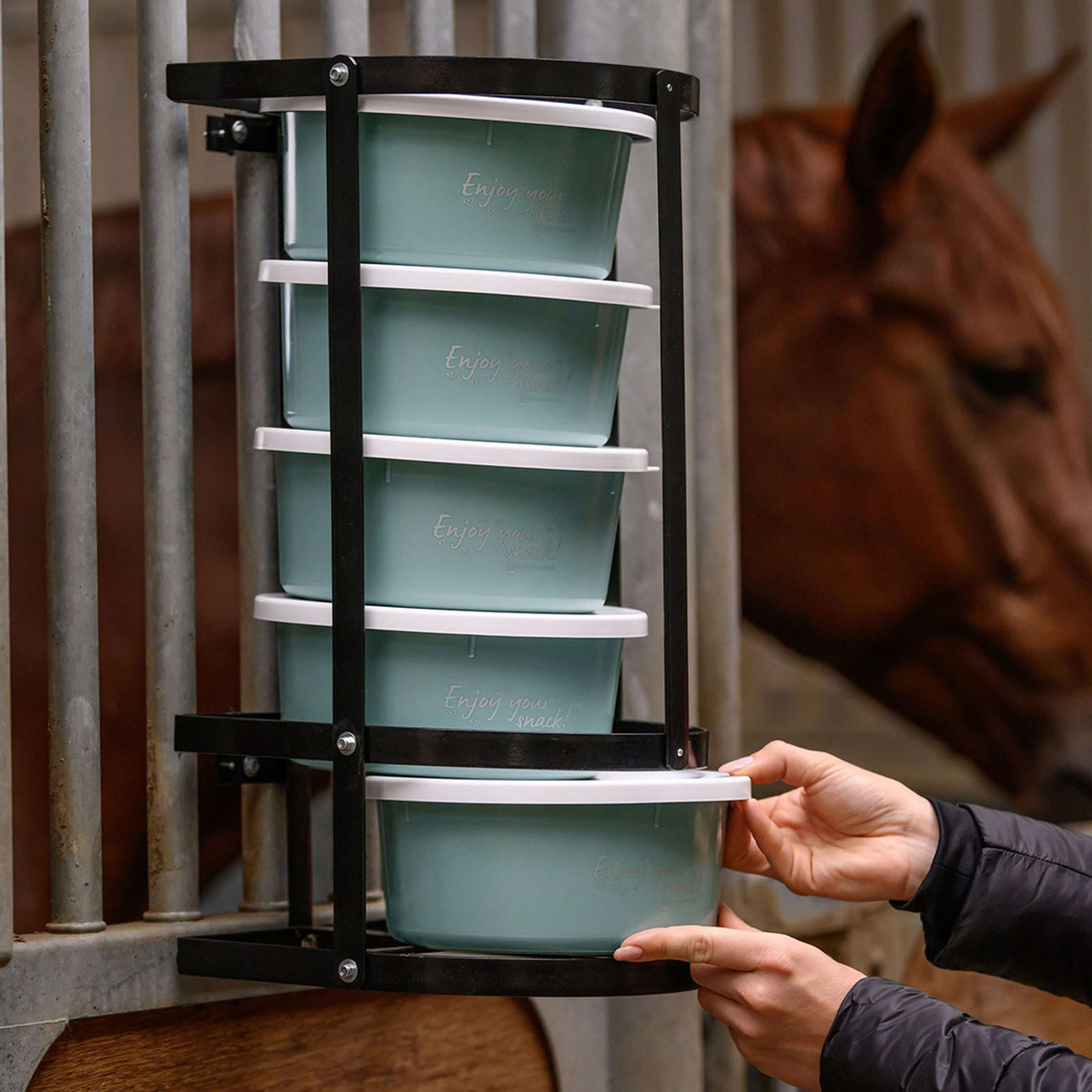 Waldhausen Feeder Holder for 2L containers Black
