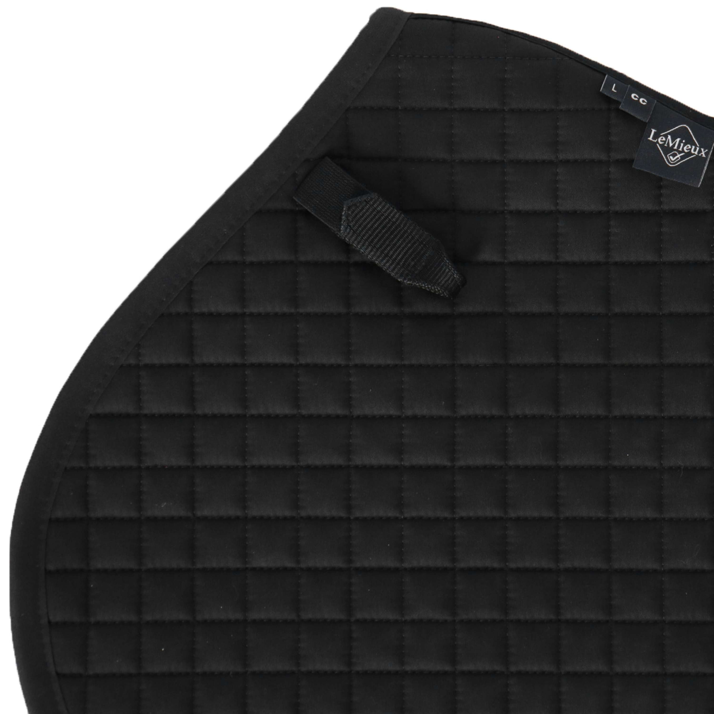 LeMieux Saddlepad Cotton Square Close Contact Black