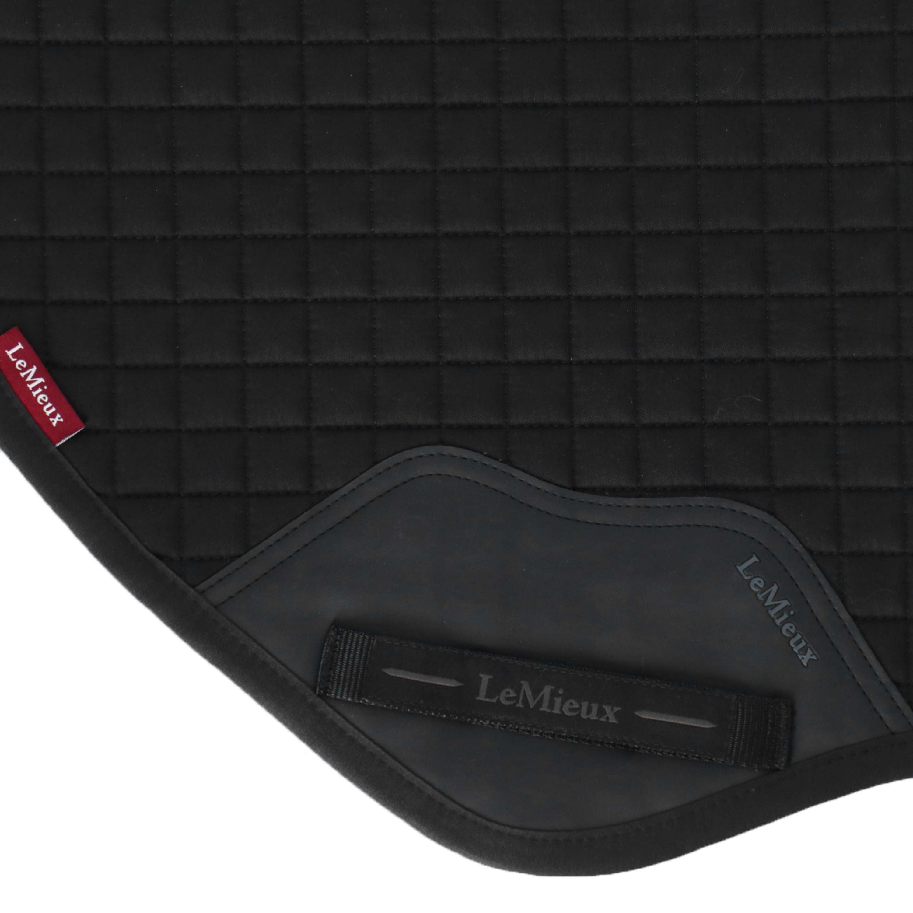 LeMieux Saddlepad Cotton Square Close Contact Black