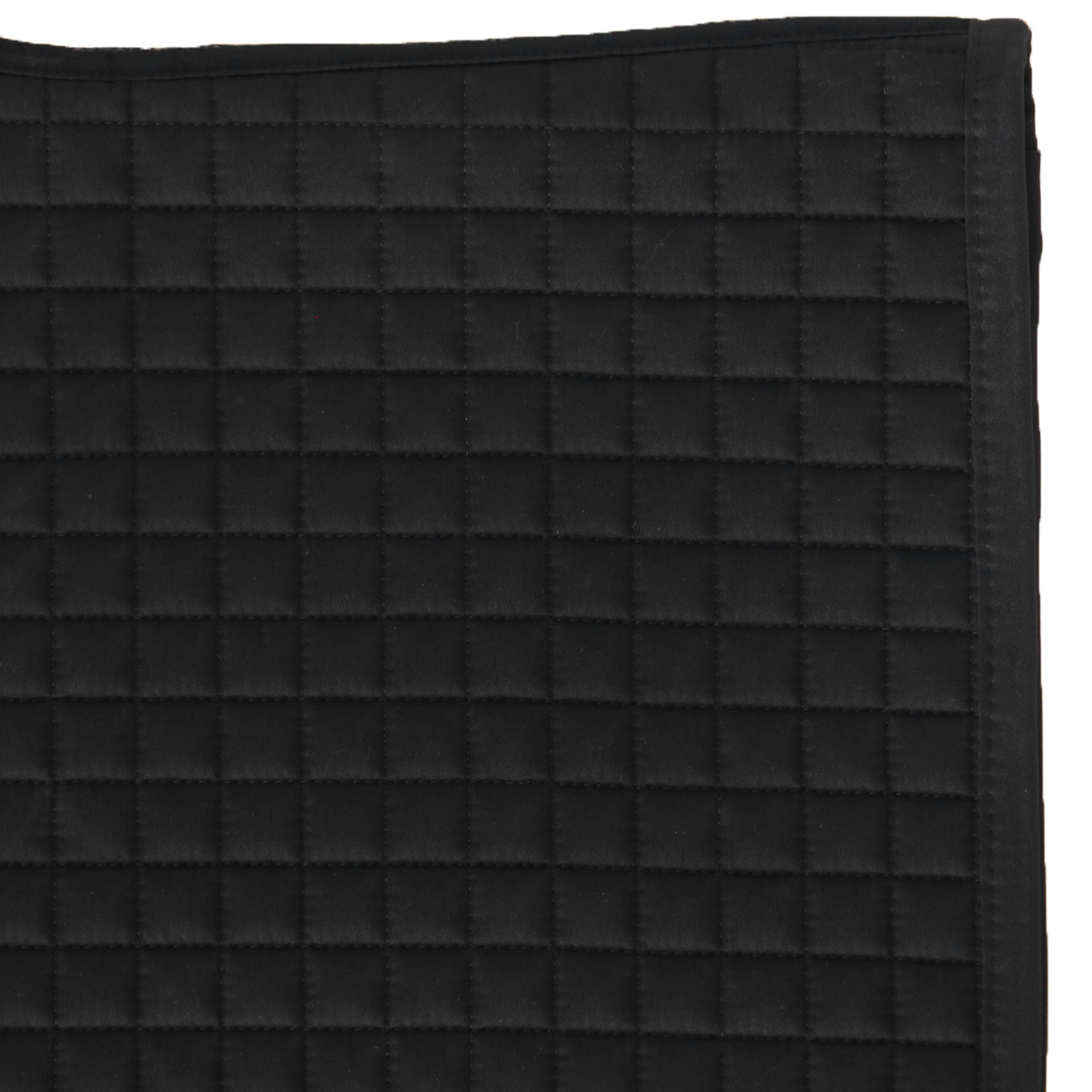 LeMieux Saddlepad Cotton Square Close Contact Black