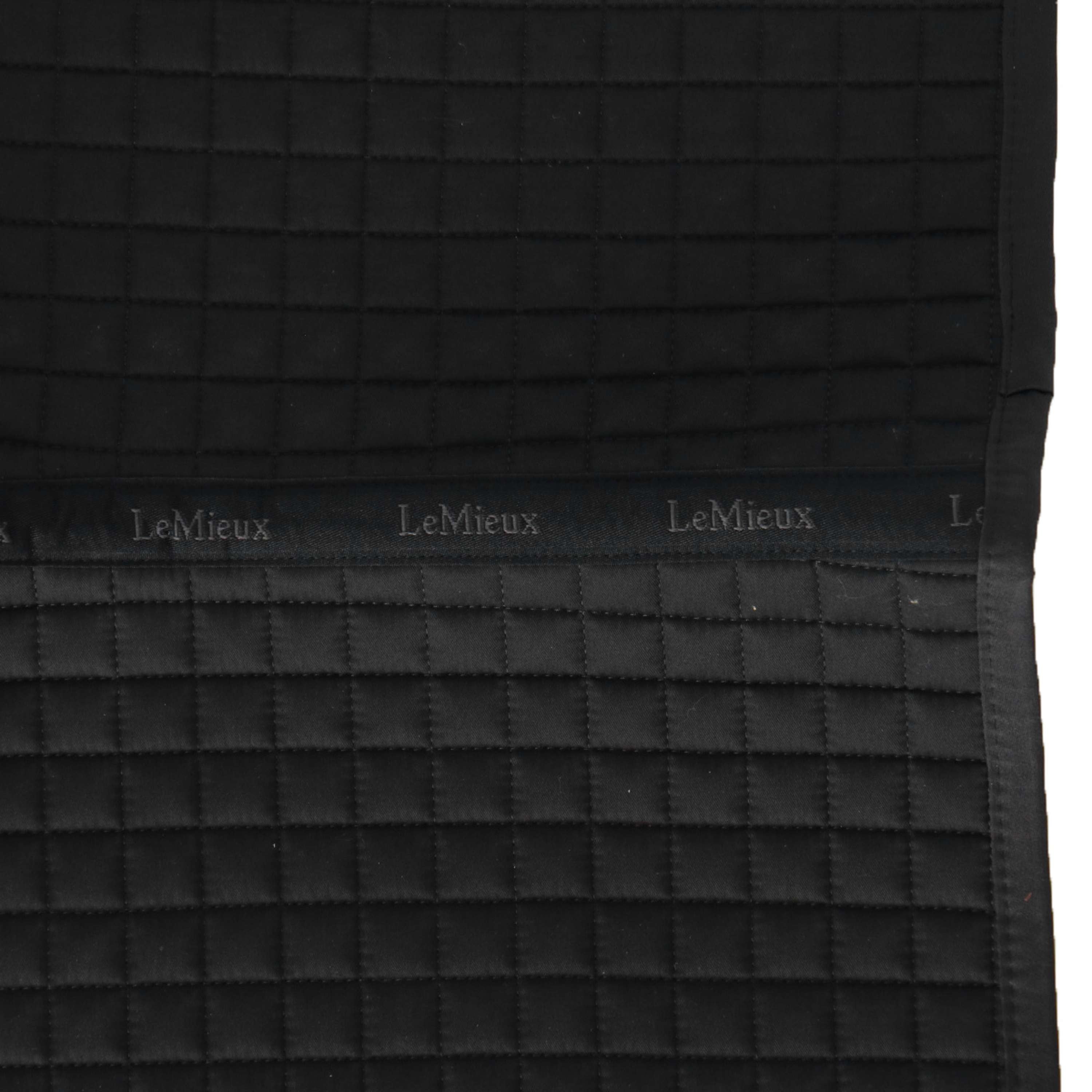 LeMieux Saddlepad Cotton Square Close Contact Black