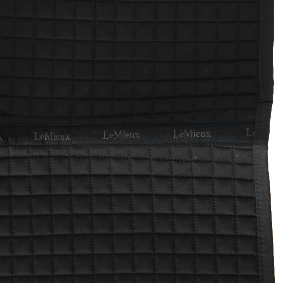 LeMieux Saddlepad Cotton Square Close Contact Black