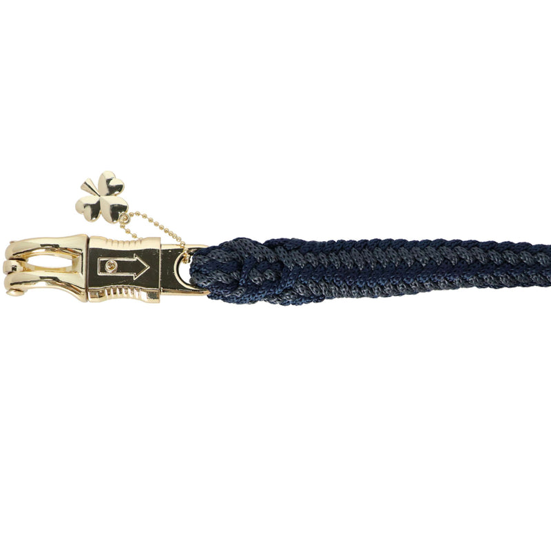 Bucas Lead Rope Show-Line Comfort with a Panic Snap Navy/Grey