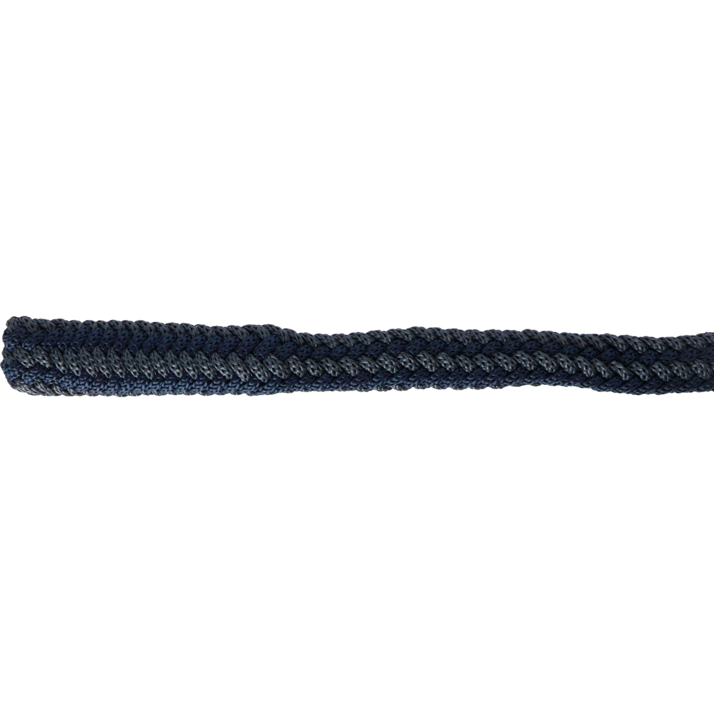 Bucas Lead Rope Show-Line Comfort with a Panic Snap Navy/Grey