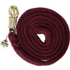 Bucas Lead Rope Show-Line Comfort with a Panic Snap Burgundy