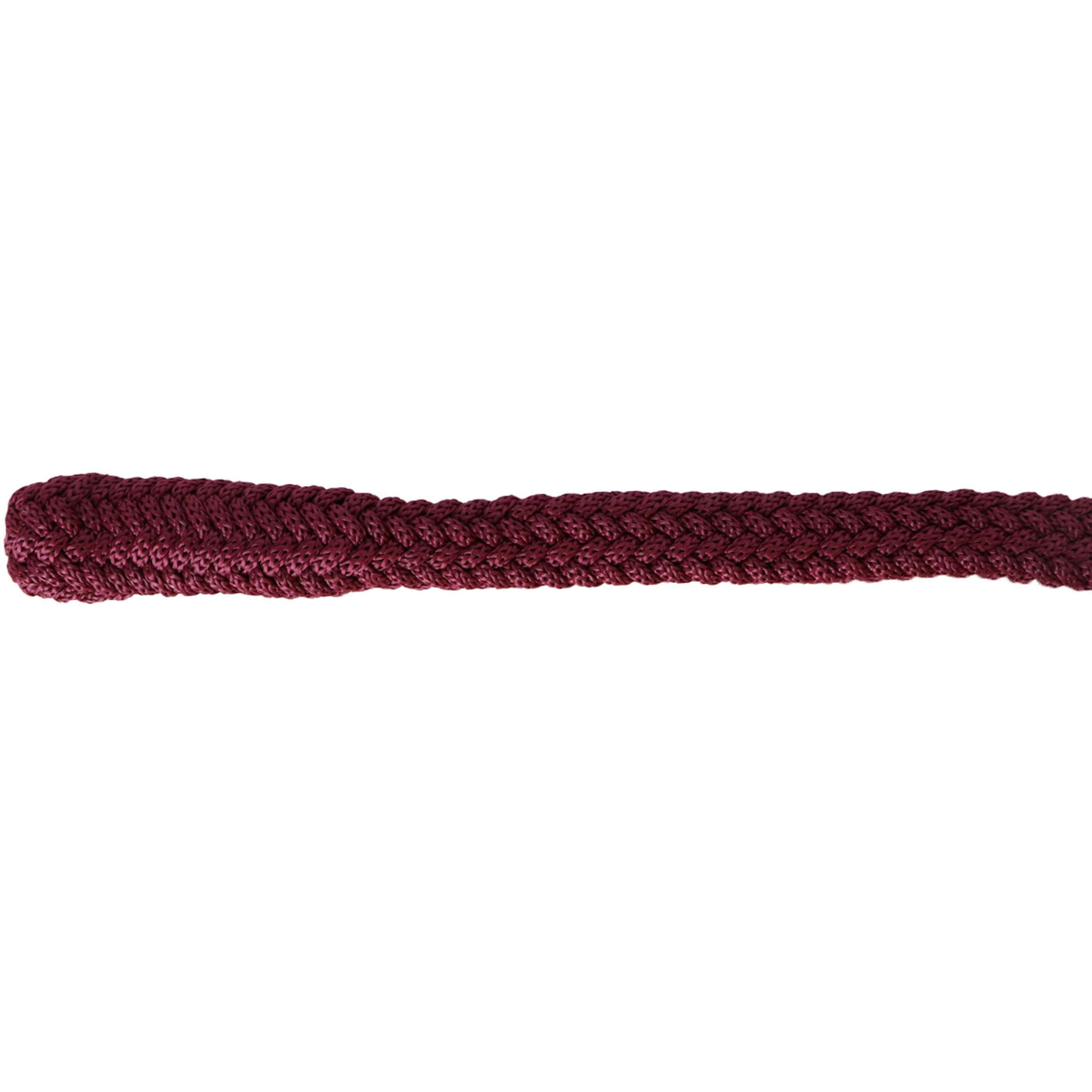 Bucas Lead Rope Show-Line Comfort with a Panic Snap Burgundy