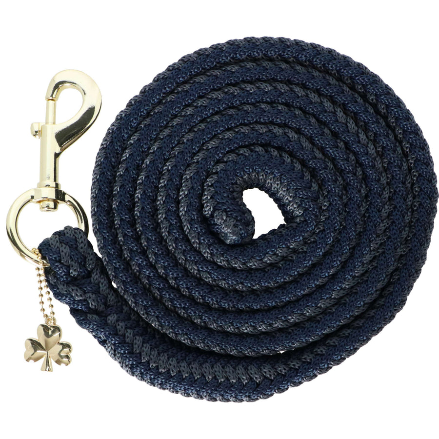 Bucas Lead Rope Show-Line with Carabiner Navy/Grey