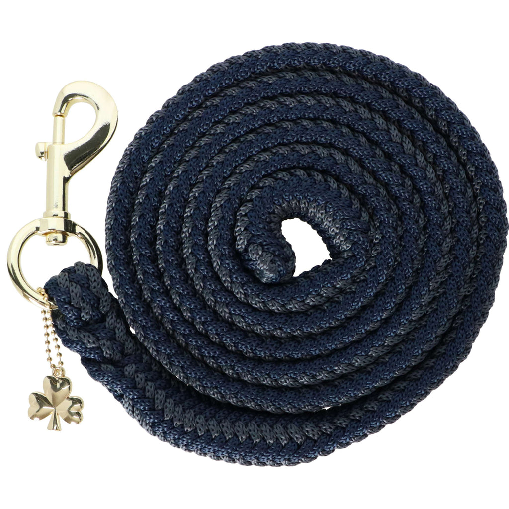 Bucas Lead Rope Show-Line with Carabiner Navy/Grey