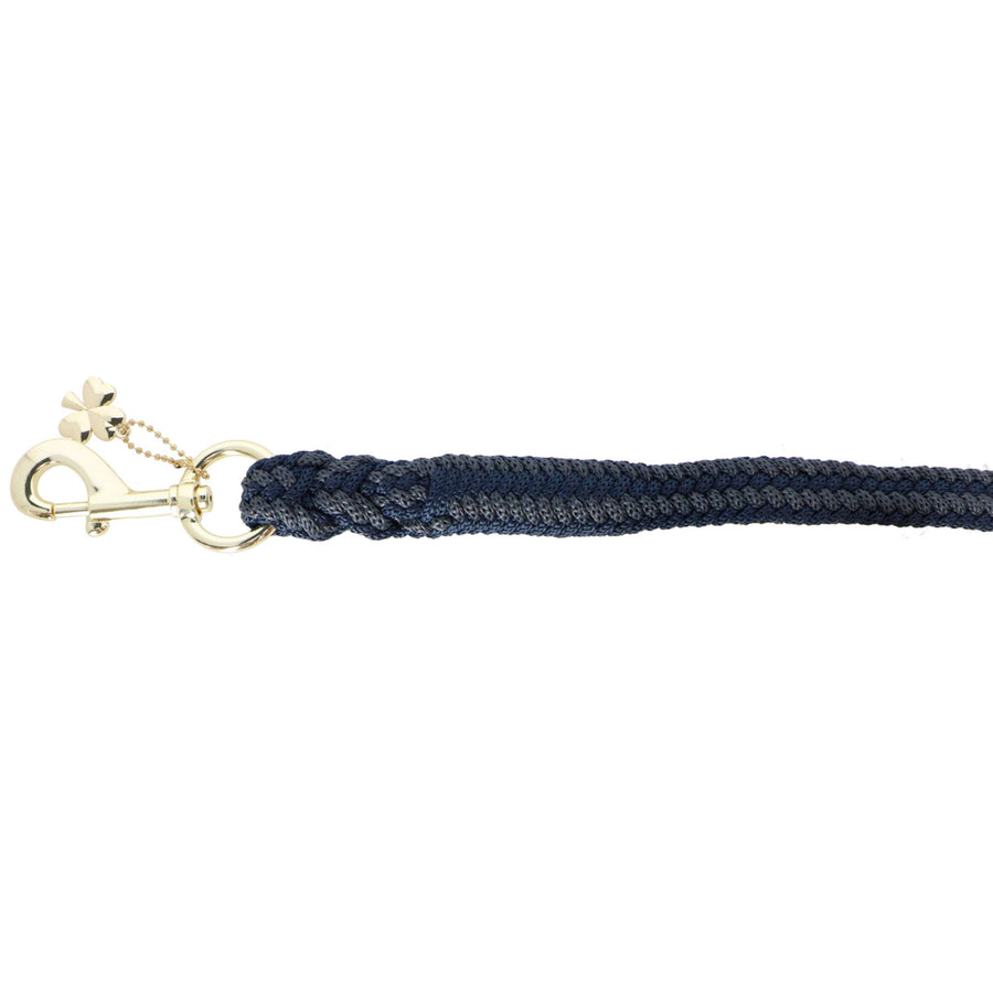 Bucas Lead Rope Show-Line with Carabiner Navy/Grey