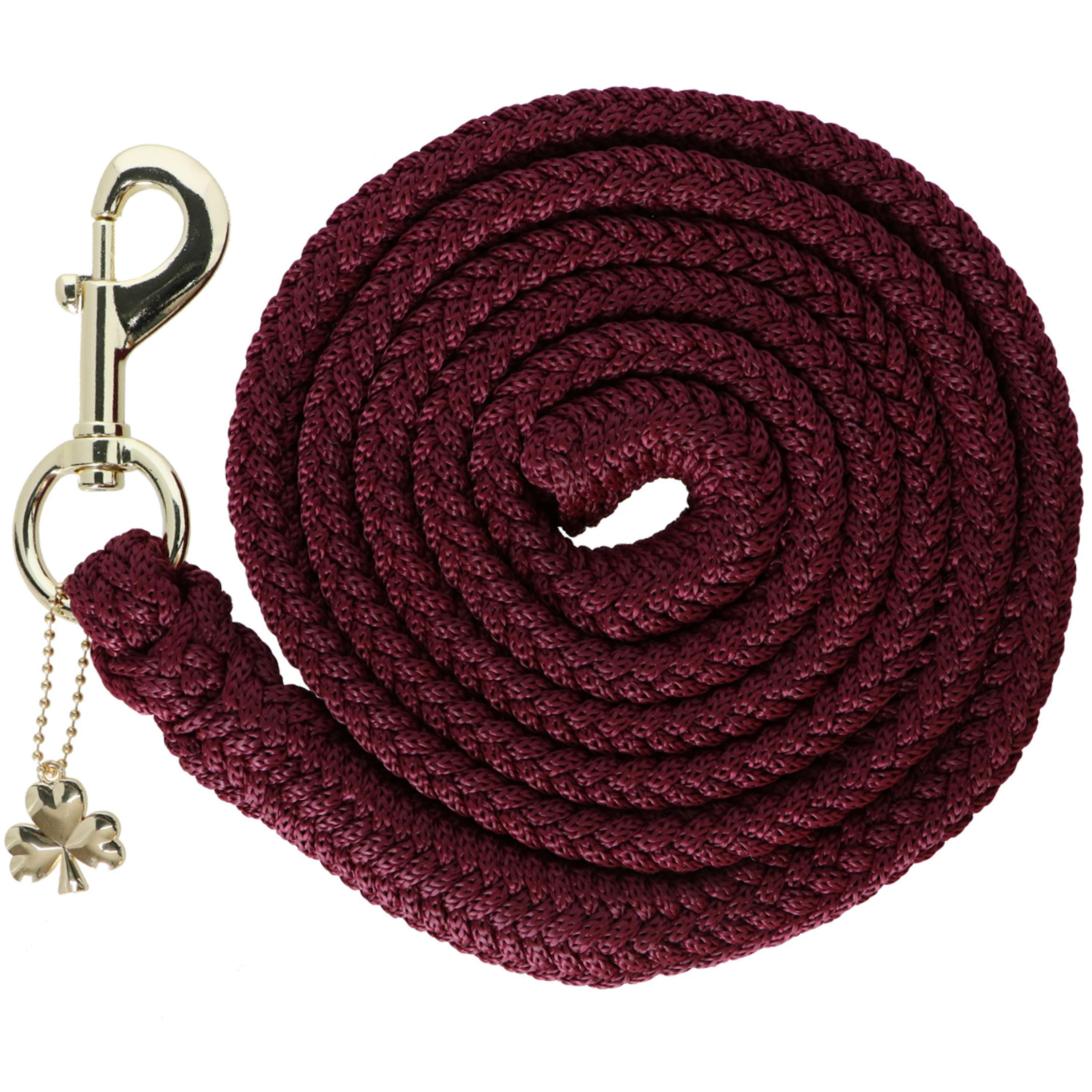 Bucas Lead Rope Show-Line with Carabiner Burgundy