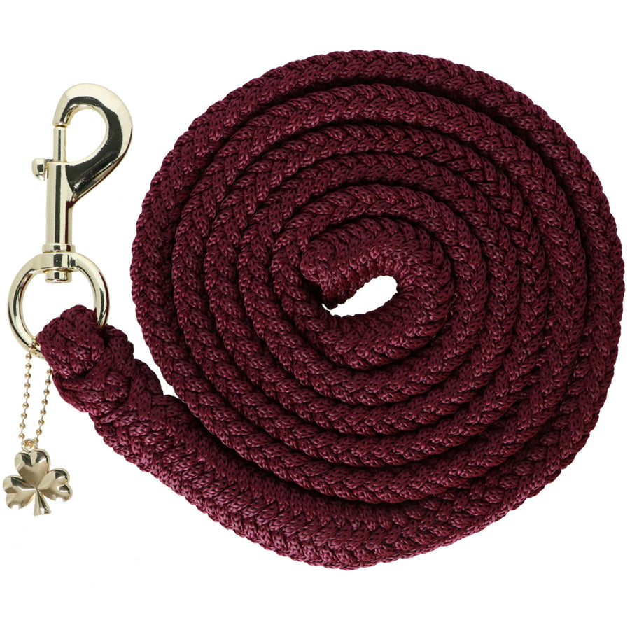 Bucas Lead Rope Show-Line with Carabiner Burgundy