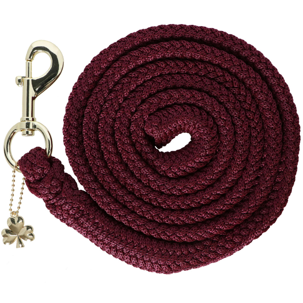 Bucas Lead Rope Show-Line with Carabiner Burgundy