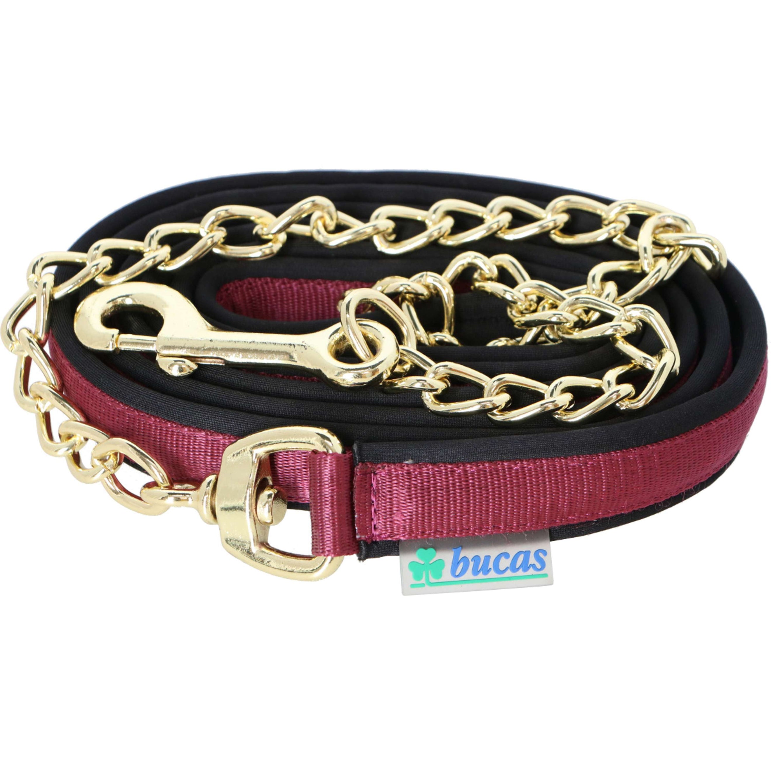 Bucas Stallion Chain Show-Line Burgundy/black