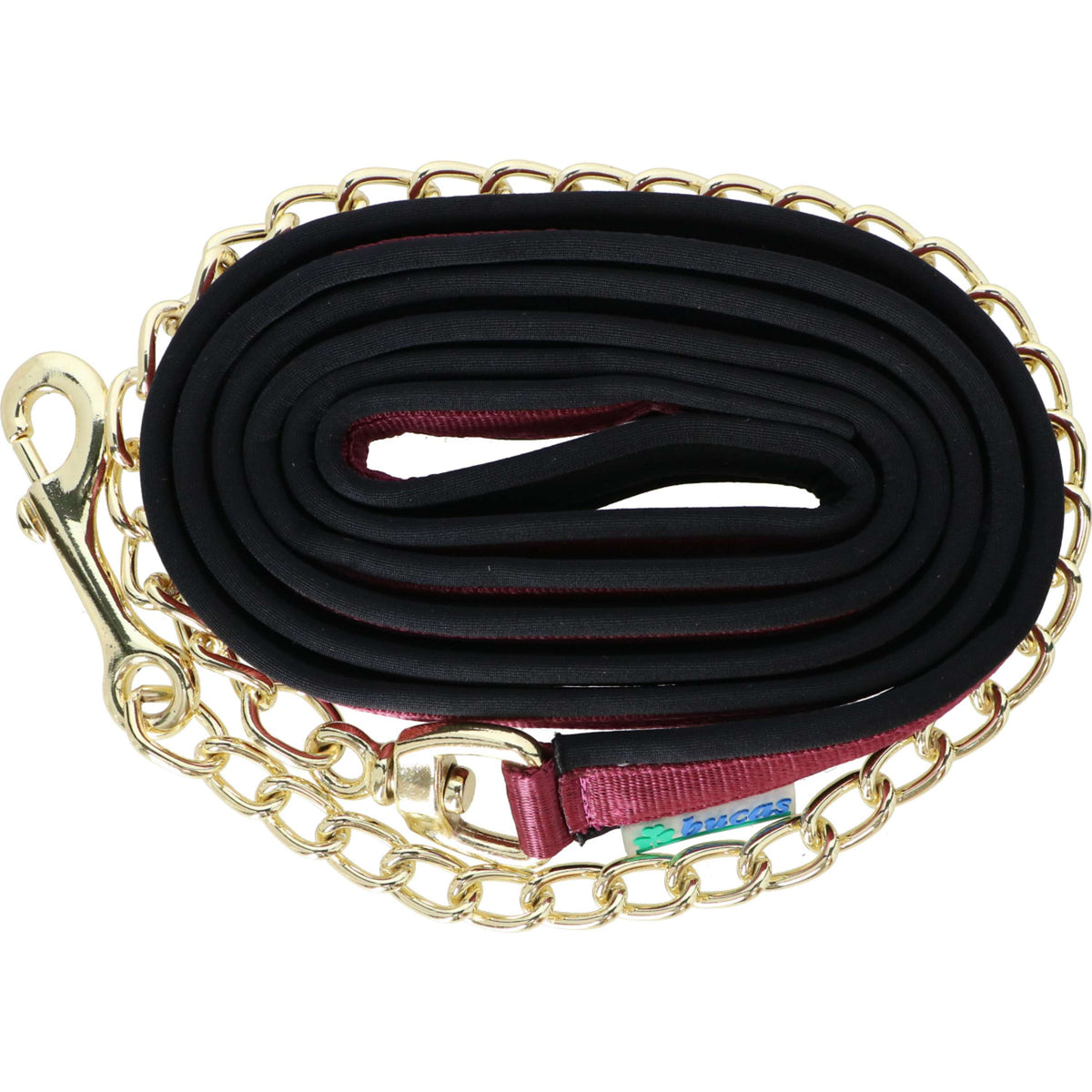 Bucas Stallion Chain Show-Line Burgundy/black