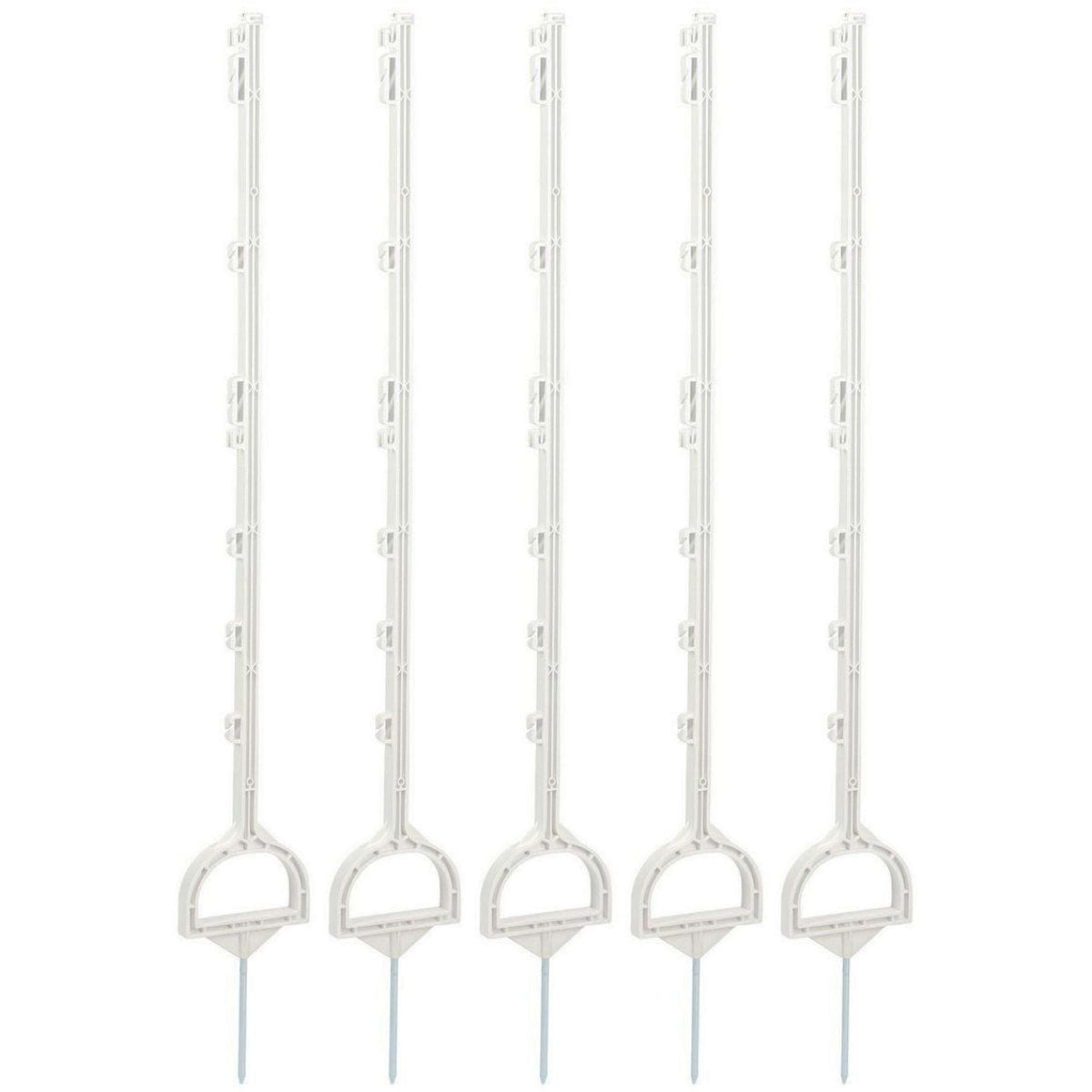 Ako Plastic Post with Stirrup 5 Pieces White