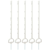 Ako Plastic Post with Stirrup 5 Pieces White