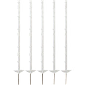 Ako Classic Plastic Post with Double Step-in 5 Pieces 105cm White