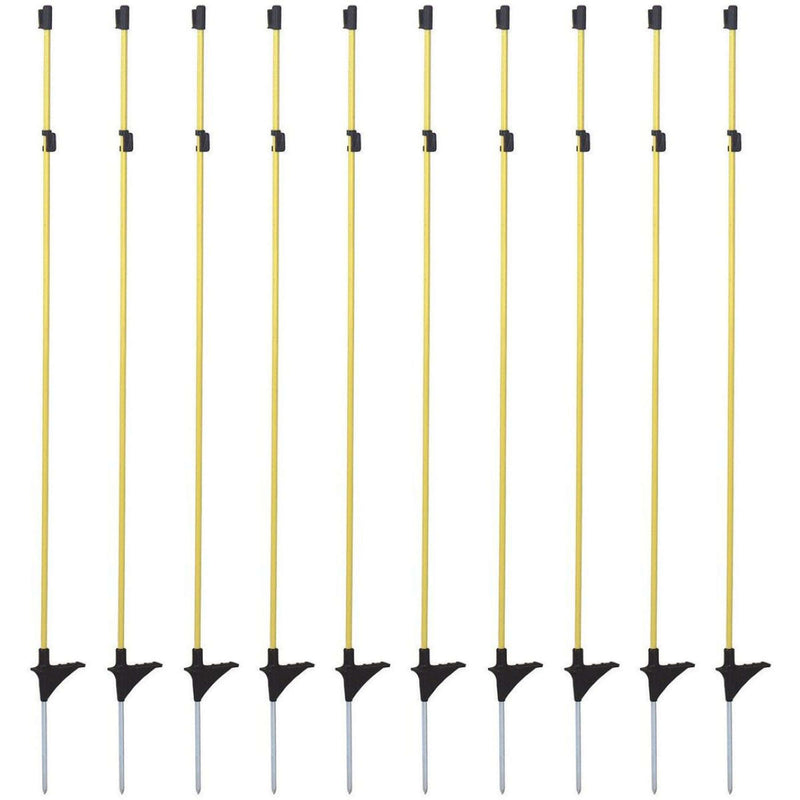 Agradi Power Oval Metal Post 10 Pieces Yellow