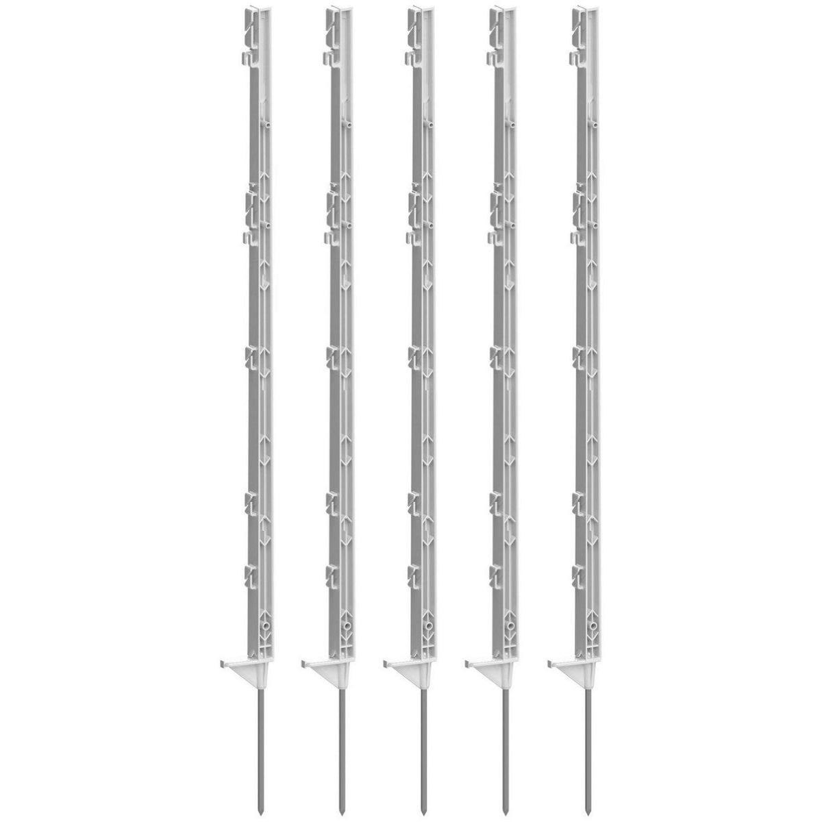 Agradi Power Plastic Post Classic 5 Pieces White