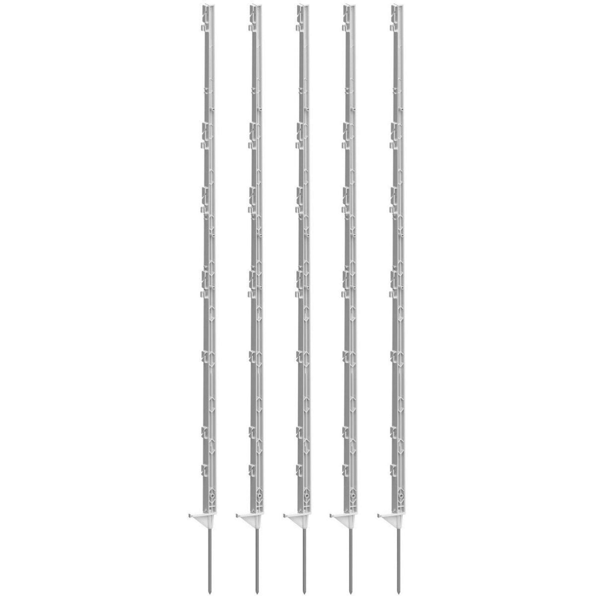 Agradi Power Plastic Post Classic 5 Pieces White