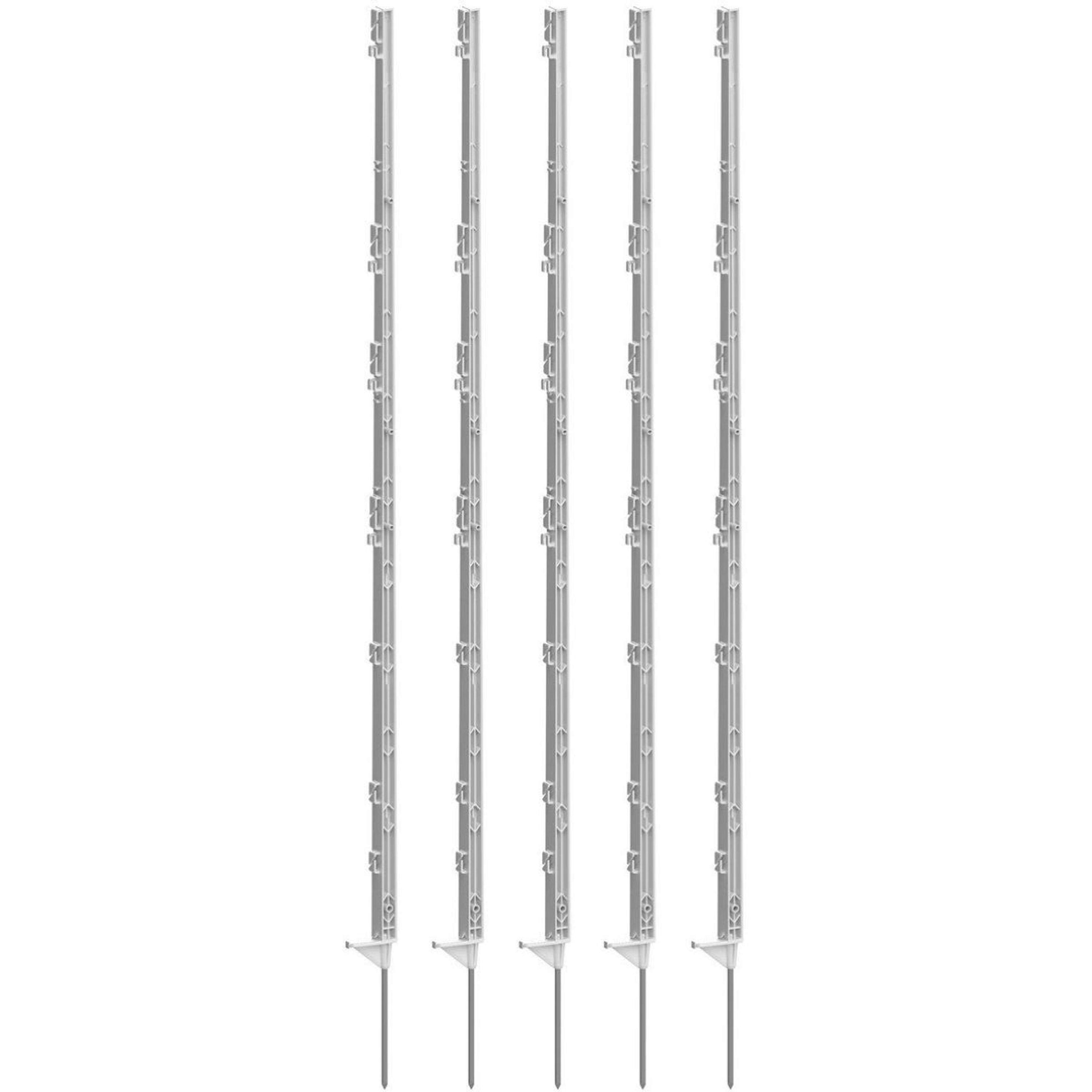 Agradi Power Plastic Post Classic 5 Pieces White