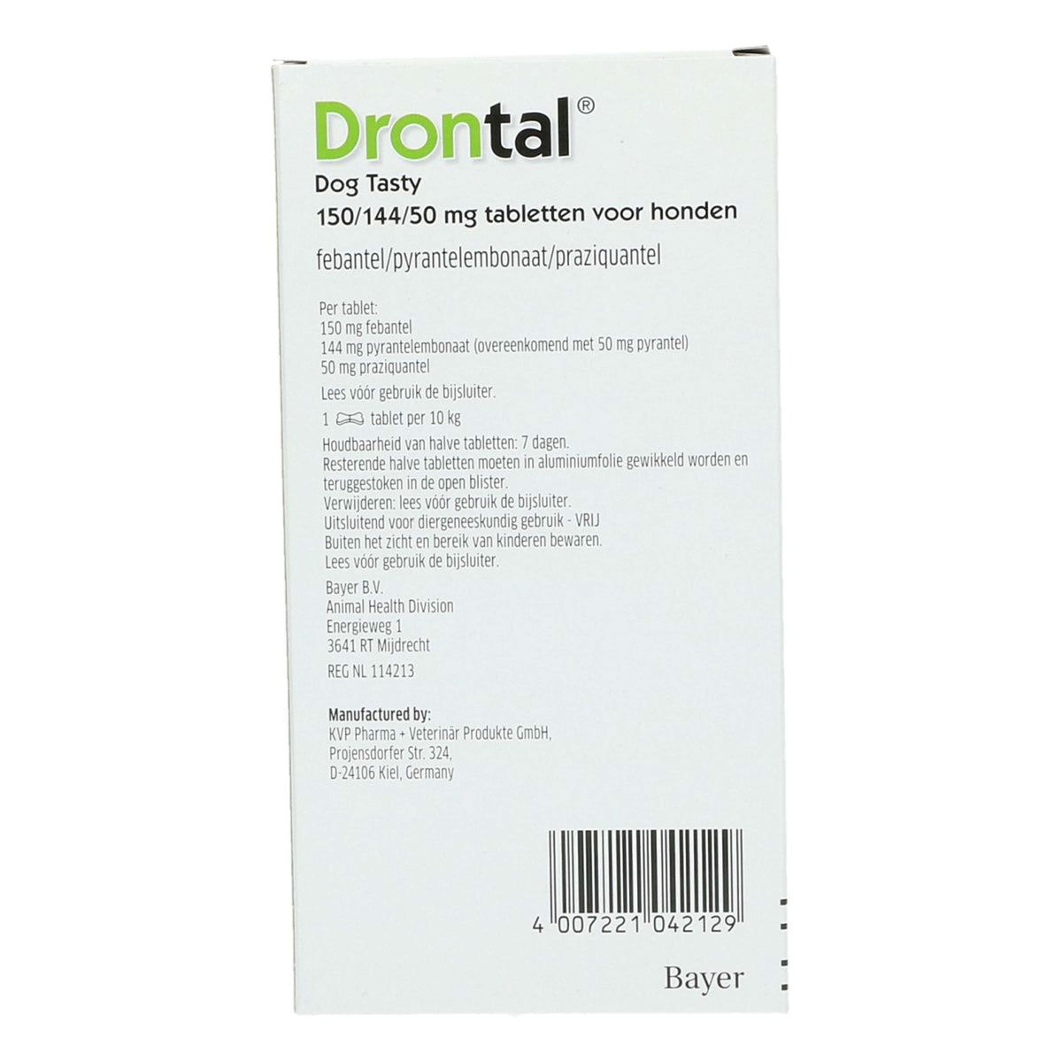 Drontal Deworming Tablet Flavour Dog