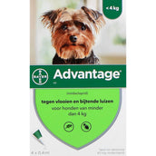 Advantage Advantage 40 Spot-On Dog <4kg 4 Pipettes