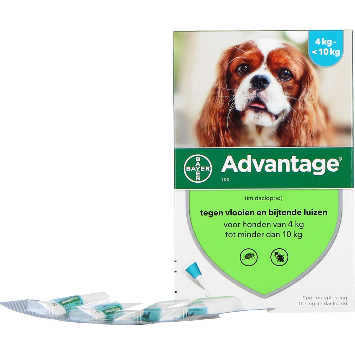 Advantage Advantage 100 Spot-On Dog 4-10kg 4 Pipettes