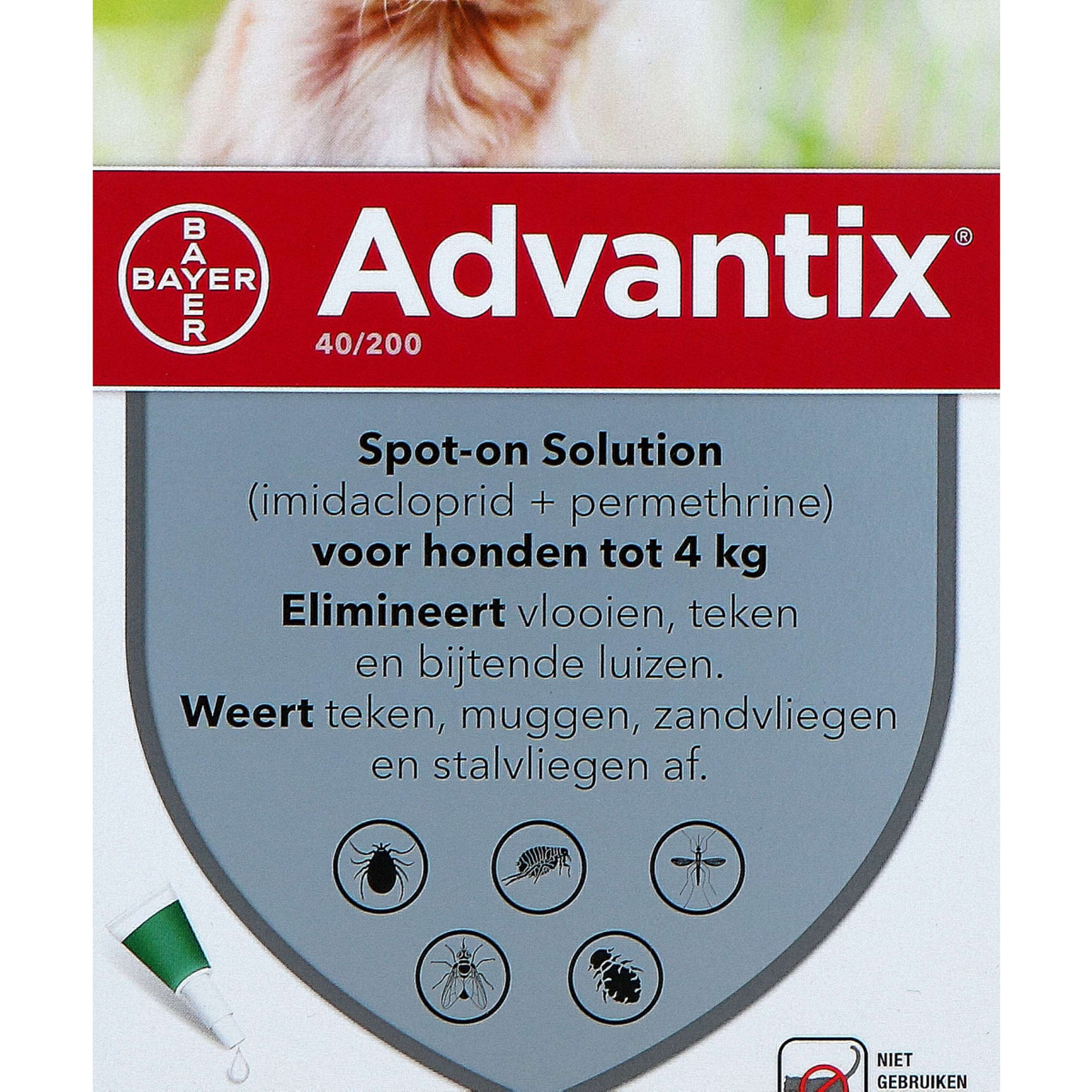 Advantix Dewormer 40/200 Spot-On Dog <4kg