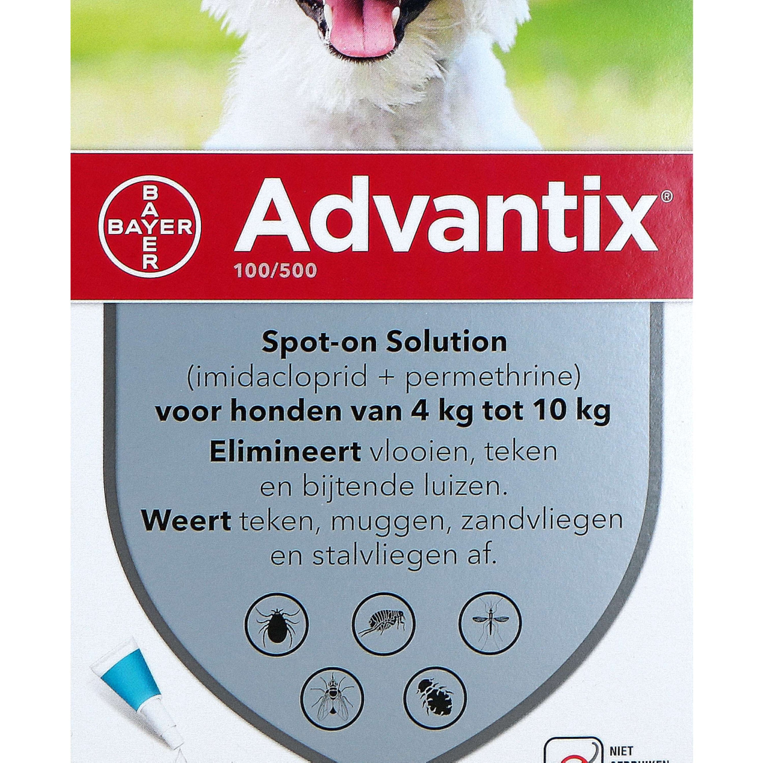 Advantix Dewormer 100/500 Spot-On Dog 4-10kg