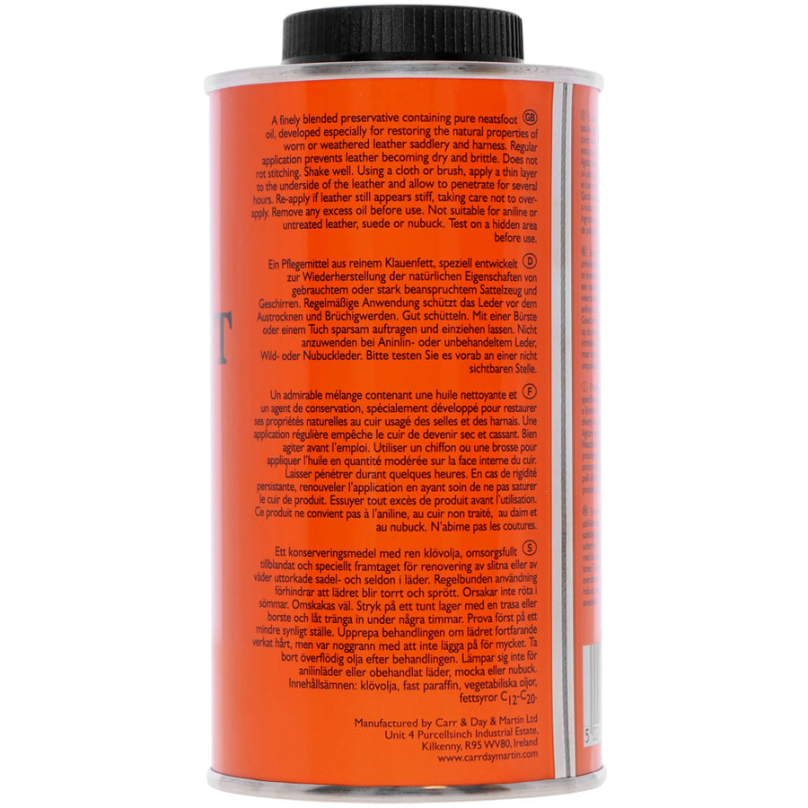 Carr & Day & Martin Leather Oil V&P Neatsfood Compound
