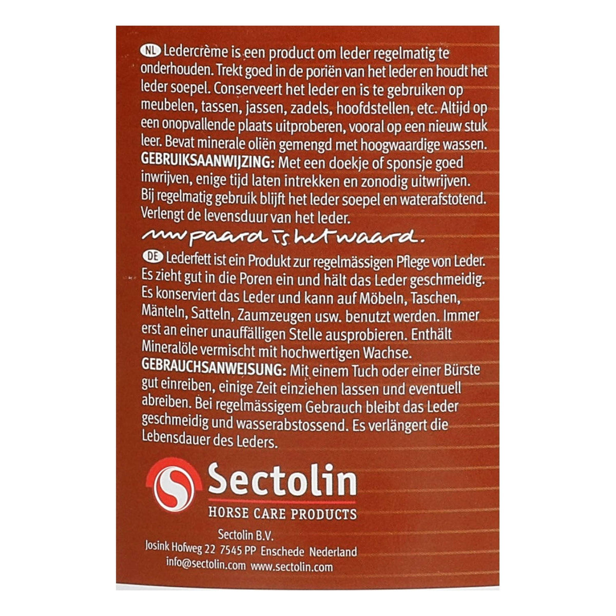 Sectolin Leather Creme Blank