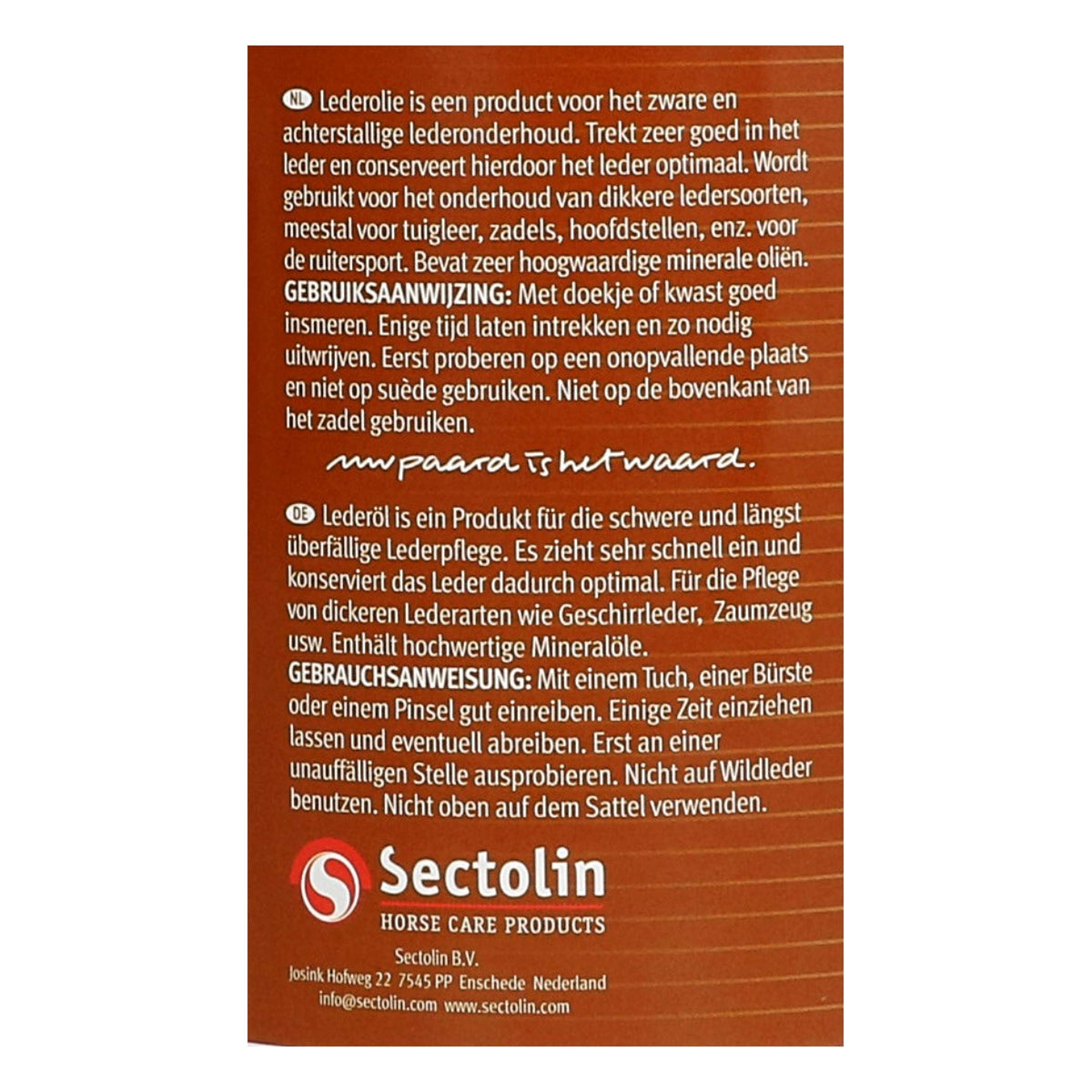 Sectolin Leather Oil